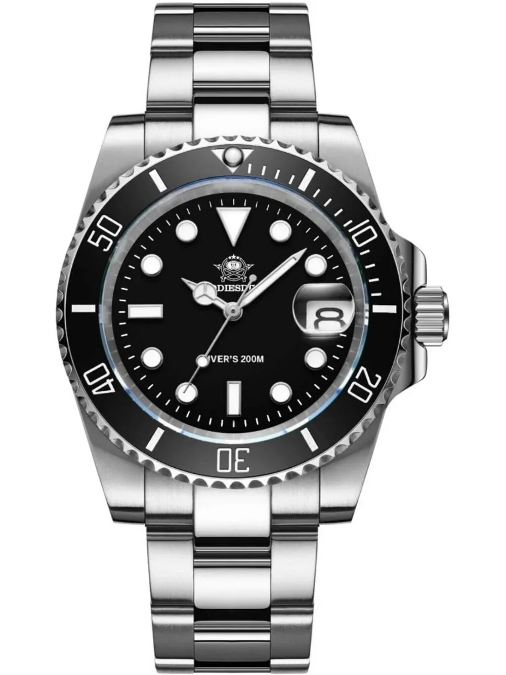 Men's 41mm Dive Watch - Quartz, 200M Waterproof, Luminous Easy Read Dial